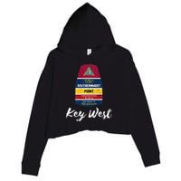 Southernmost Point Key West Florida Keys Souvenir Crop Fleece Hoodie