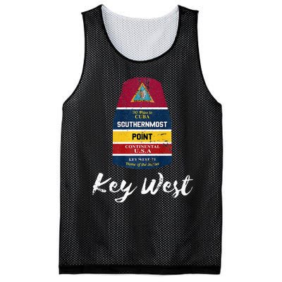 Southernmost Point Key West Florida Keys Souvenir Mesh Reversible Basketball Jersey Tank