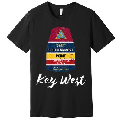 Southernmost Point Key West Florida Keys Souvenir Premium T-Shirt