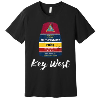 Southernmost Point Key West Florida Keys Souvenir Premium T-Shirt