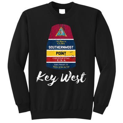 Southernmost Point Key West Florida Keys Souvenir Tall Sweatshirt