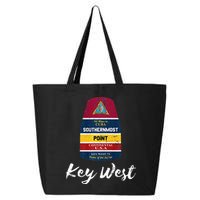 Southernmost Point Key West Florida Keys Souvenir 25L Jumbo Tote