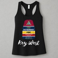 Southernmost Point Key West Florida Keys Souvenir Womens Tank Top