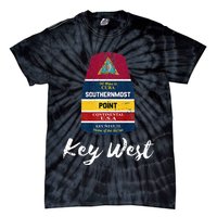 Southernmost Point Key West Florida Keys Souvenir Tie-Dye T-Shirt
