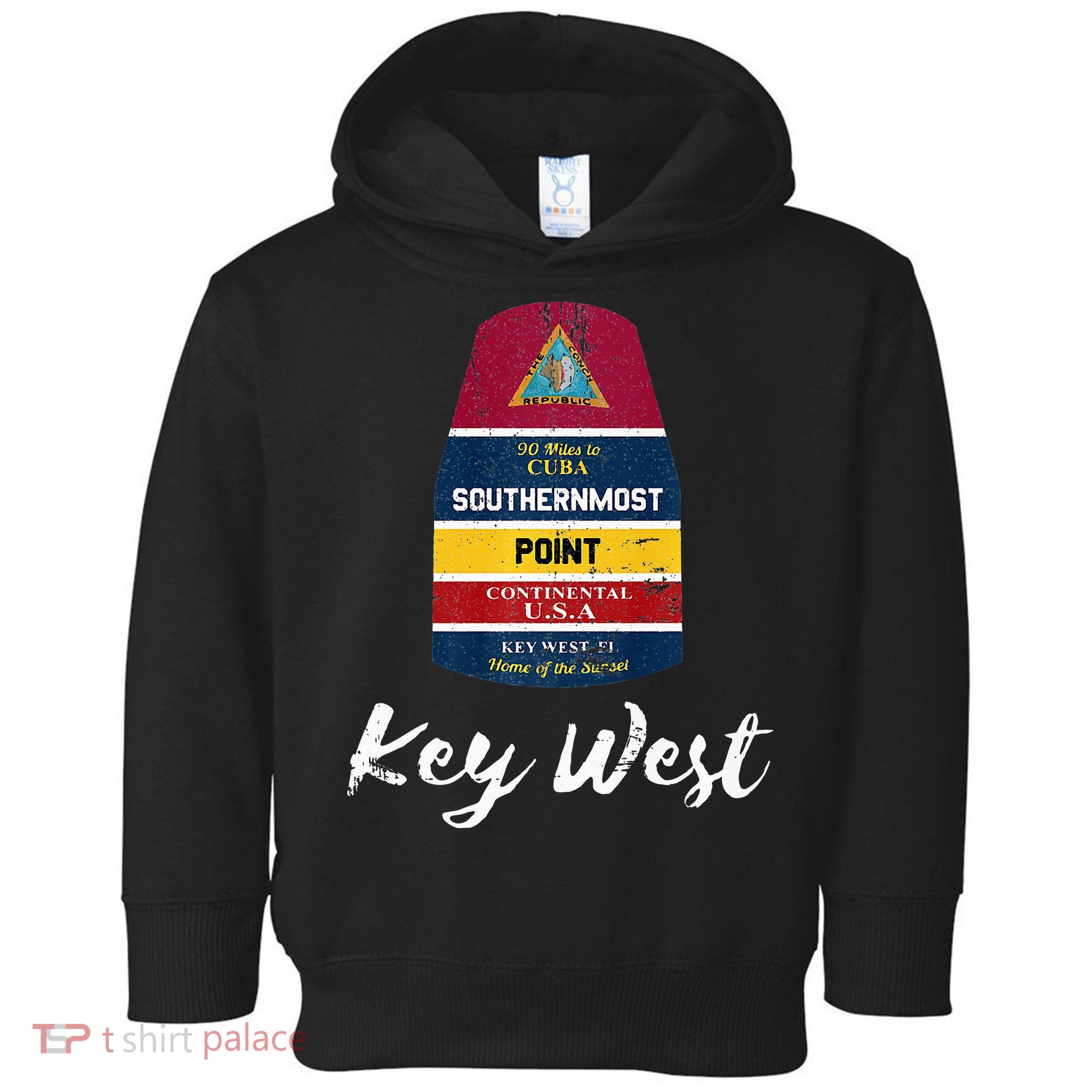 Southernmost Point Key West Florida Keys Souvenir Toddler Hoodie