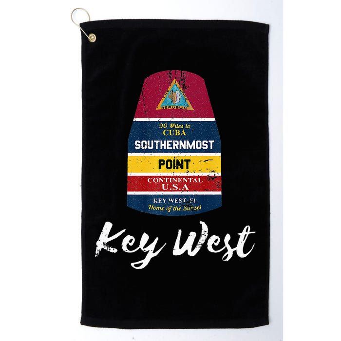 Southernmost Point Key West Florida Keys Souvenir Golf Towel