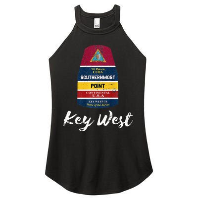 Southernmost Point Key West Florida Keys Souvenir Women's Perfect Tri Rocker Tank