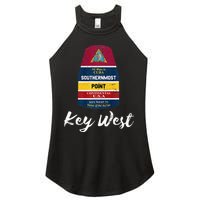 Southernmost Point Key West Florida Keys Souvenir Women's Perfect Tri Rocker Tank