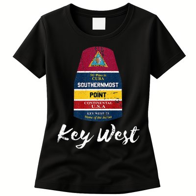 Southernmost Point Key West Florida Keys Souvenir Womens T-Shirt