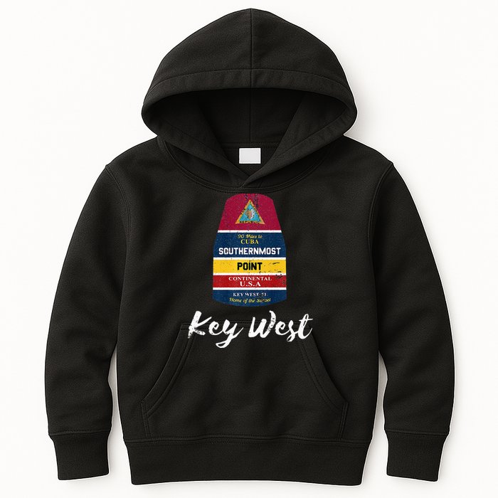 Southernmost Point Key West Florida Keys Souvenir Kids Hoodie