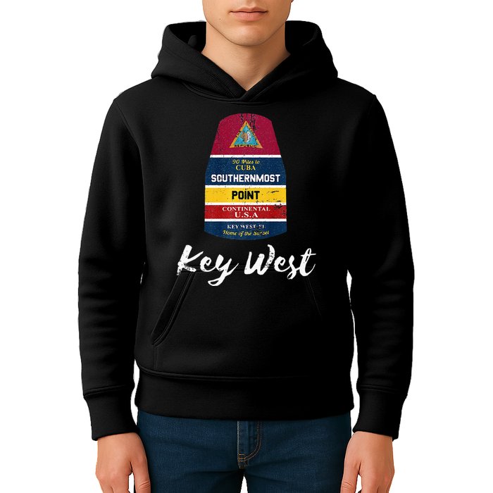 Southernmost Point Key West Florida Keys Souvenir Kids Hoodie
