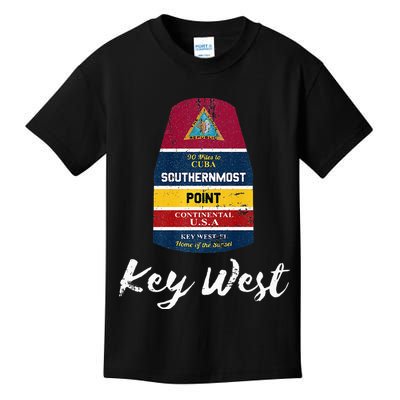 Southernmost Point Key West Florida Keys Souvenir Kids T-Shirt