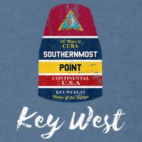 Southernmost Point Key West Florida Keys Souvenir Garment-Dyed Sweatshirt