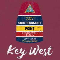 Southernmost Point Key West Florida Keys Souvenir 16oz Travel Tumbler