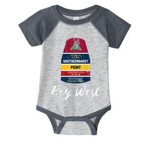 Southernmost Point Key West Florida Keys Souvenir Infant Baby Jersey Bodysuit