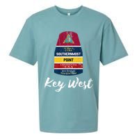 Southernmost Point Key West Florida Keys Souvenir Sueded Cloud Jersey T-Shirt