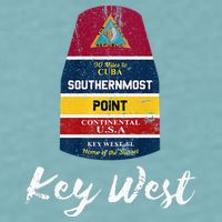 Southernmost Point Key West Florida Keys Souvenir Sueded Cloud Jersey T-Shirt