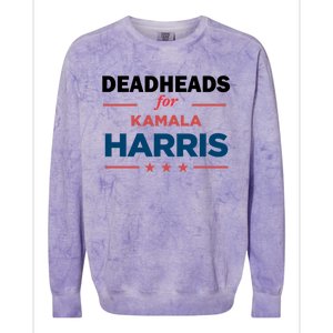 Support President Kamala Harris Deadheads For Harris 2024 Gift Colorblast Crewneck Sweatshirt