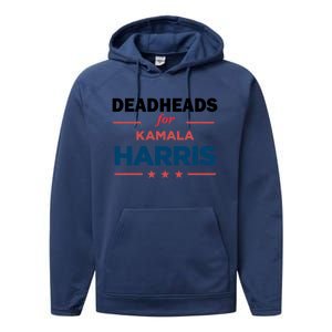 Support President Kamala Harris Deadheads For Harris 2024 Gift Performance Fleece Hoodie