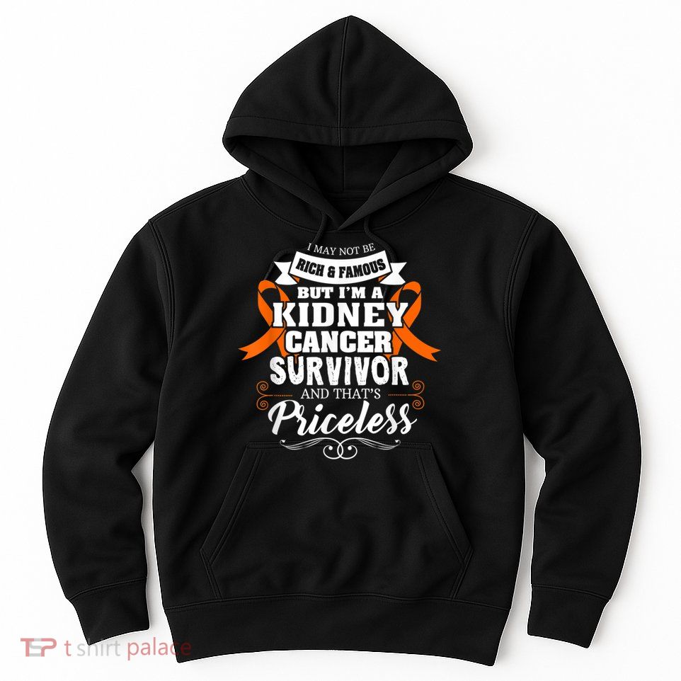 Survivor Priceless Kidney Cancer Awareness Ribbon Hoodie