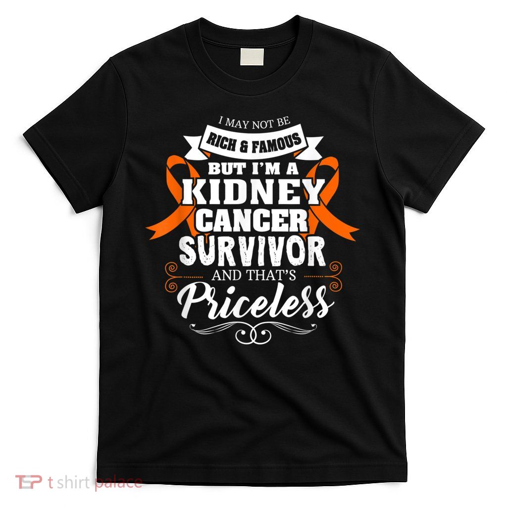 Survivor Priceless Kidney Cancer Awareness Ribbon T-Shirt
