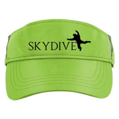 Skydive Parachuting Logo Adult Drive Performance Visor