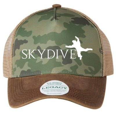 Skydive Parachuting Logo Legacy Tie Dye Trucker Hat