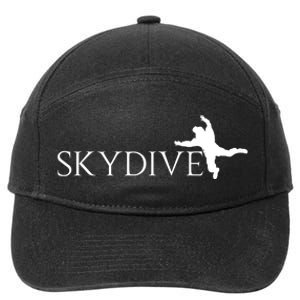 Skydive Parachuting Logo 7-Panel Snapback Hat