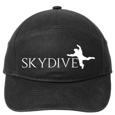 Skydive Parachuting Logo 7-Panel Snapback Hat