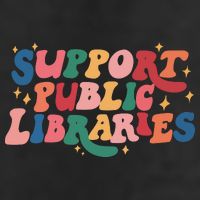 Support Public Libraries 4th Of July Garment-Dyed Fleece Hoodie