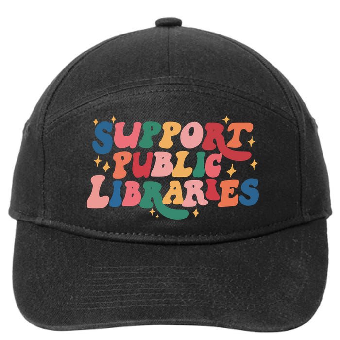 Support Public Libraries 4th Of July 7-Panel Snapback Hat