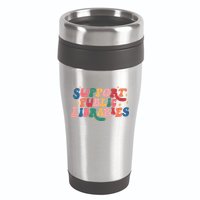 Support Public Libraries 4th Of July 16oz Travel Tumbler