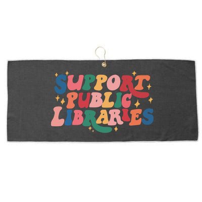 Support Public Libraries 4th Of July Large Microfiber Waffle Golf Towel
