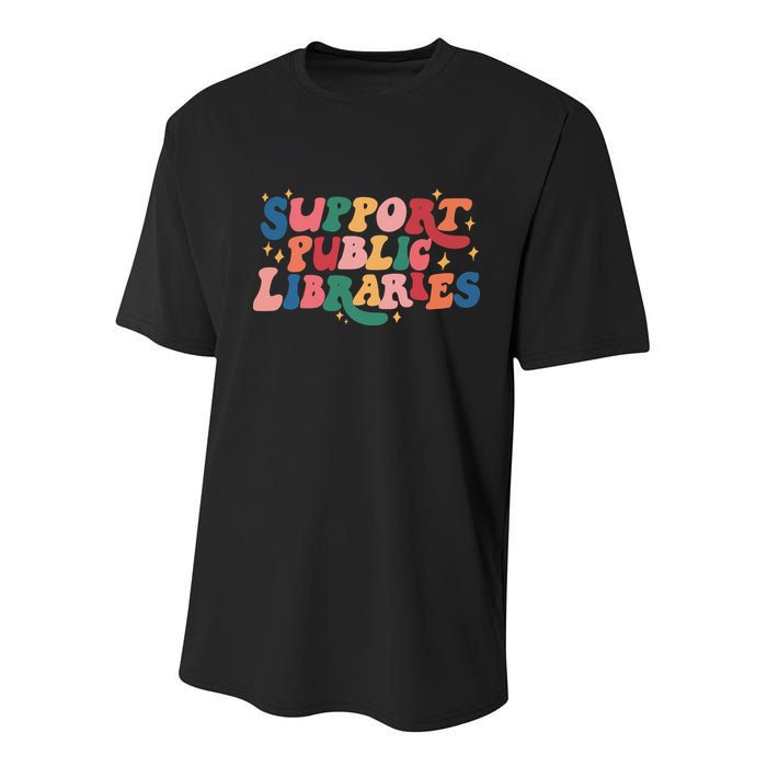 Support Public Libraries 4th Of July Youth Performance Sprint T-Shirt