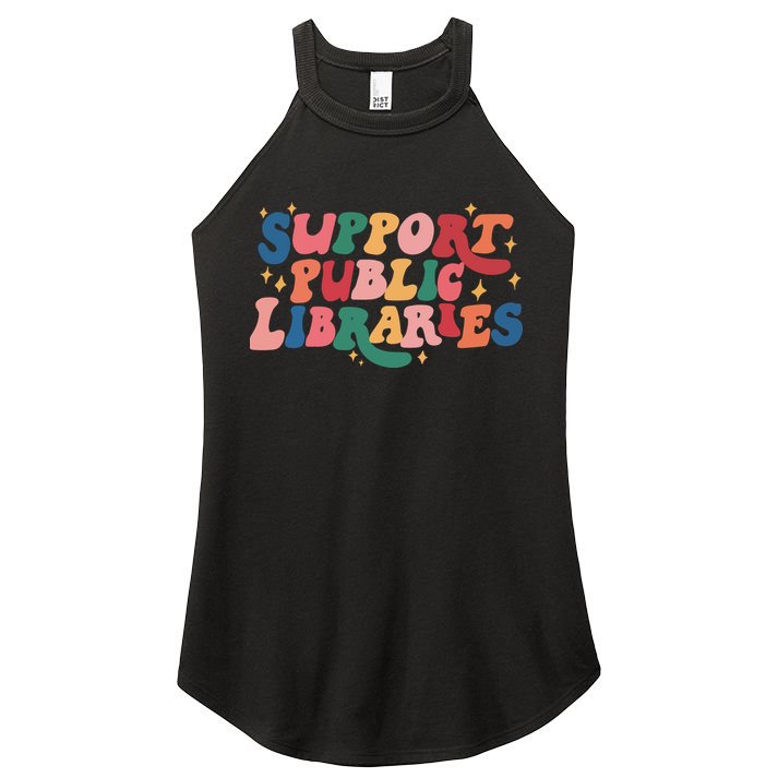 Support Public Libraries 4th Of July Women's Perfect Tri Rocker Tank