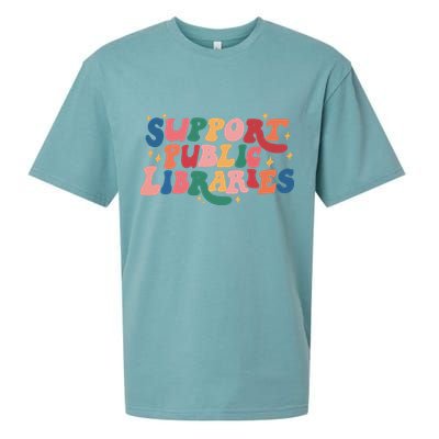 Support Public Libraries 4th Of July Sueded Cloud Jersey T-Shirt