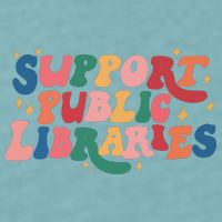 Support Public Libraries 4th Of July Sueded Cloud Jersey T-Shirt