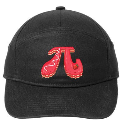 Strawberry Pie Love Pi Math Day Mathematics Happy Pi Day Meaningful Gift 7-Panel Snapback Hat