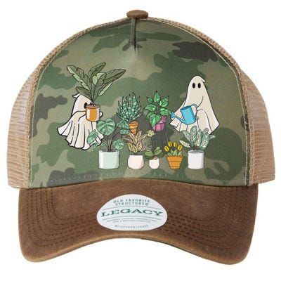 Spooky Plant Lady Halloween Ghost Garden Watering Flowers Legacy Tie Dye Trucker Hat