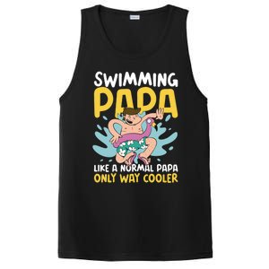 Swimming Papa Like A Normal Papa But Cooler For Father's Day Gift PosiCharge Competitor Tank