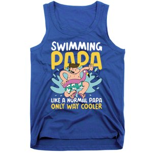 Swimming Papa Like A Normal Papa But Cooler For Father's Day Gift Tank Top