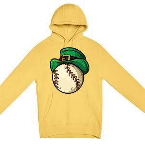 Saint Patricks Lucky Baseball Lover Great Gift Premium Pullover Hoodie