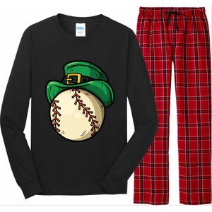 Saint Patricks Lucky Baseball Lover Great Gift Long Sleeve Pajama Set