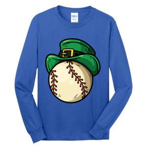 Saint Patricks Lucky Baseball Lover Great Gift Tall Long Sleeve T-Shirt