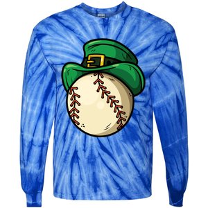 Saint Patricks Lucky Baseball Lover Great Gift Tie-Dye Long Sleeve Shirt