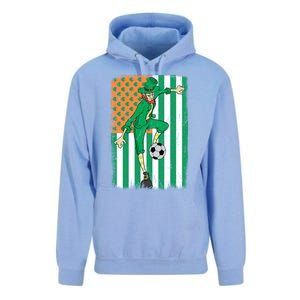 Soccer Player Leprechaun Irish American Flag St Patricks Day Cool Gift Unisex Surf Hoodie