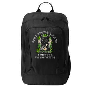 Some People Like To Stir The Pot I Prefer To Smoke It Cat City Backpack