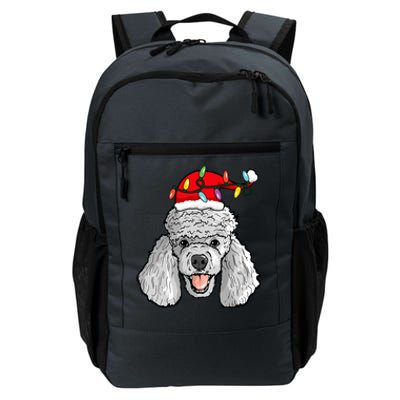 Santa Poodle Light Christmas Gift Daily Commute Backpack