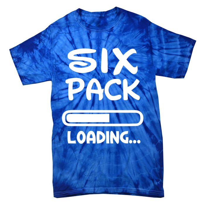 Six Pack Loading Bar Gift Tie-Dye T-Shirt