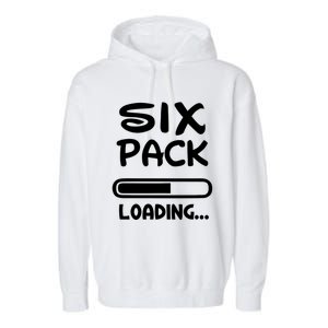 Six Pack Loading Bar Gift Garment-Dyed Fleece Hoodie